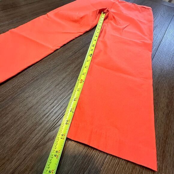 Rafael Bright Coral Straight Leg Casual Summer Capri Pants Womens 12‎ - Picture 6 of 8